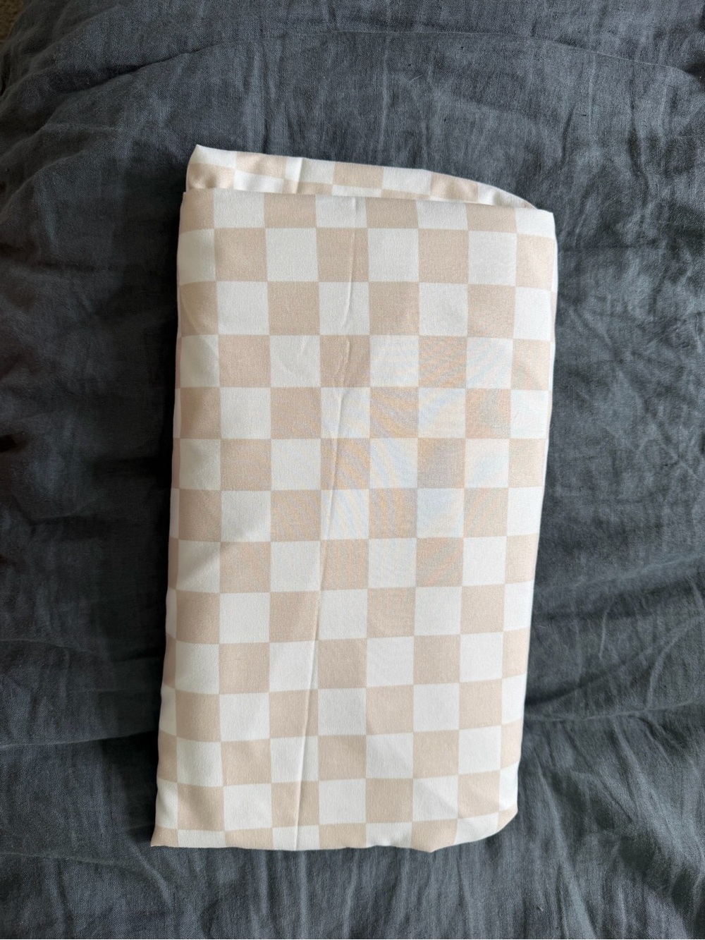 Target Beige and White Checkerboard Scarf